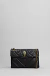 Kurt Geiger Mini Kensington X Shoulder Bag In Black Leather