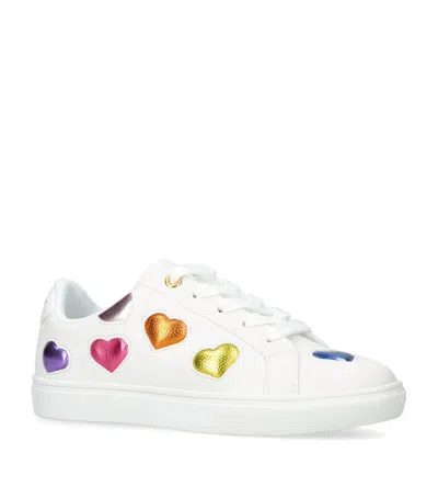 Kurt Geiger Kids' Mult/other Mini Lane Love Heart-appliqué Leather Low-top Trainers 4-7 Years Eur 28 / 10 Uk