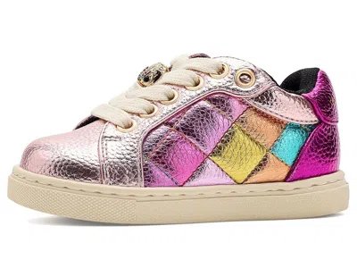 Kurt Geiger Mini Lane Stained Glass (little Kid/big Kid) Girl's Shoes Rainbow : 13 Little Kid M, Leather In Multi