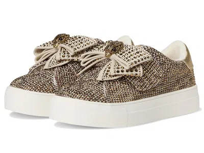 Kurt Geiger Mini Laney Bow (little Kid/big Kid) Girl's Shoes Beige : 1 Little Kid M, Leather In Brown