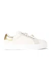 Kurt Geiger Ld Mini Laney Charm Leather Trainers Eur 32 / 13 Uk In White