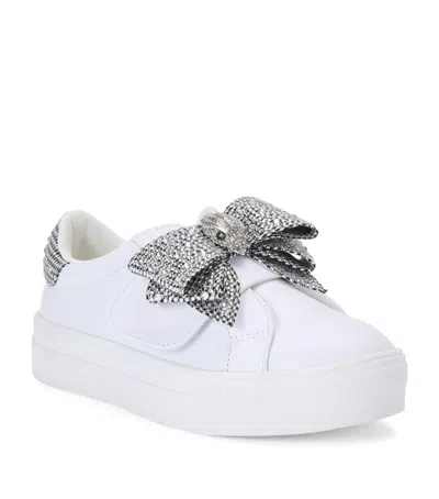 Kurt Geiger Kids' Mini Laney Eagle Sneakers In Silver