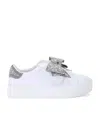 Kurt Geiger Mini Laney Eagle Sneakers In Silver