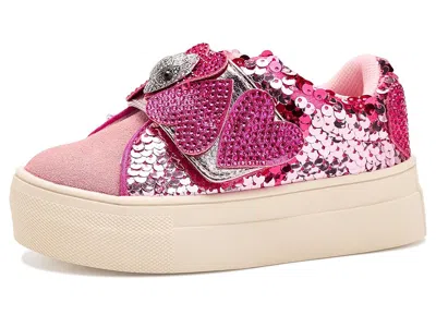 Kurt Geiger Kids' Mini Laney Heart Strap (toddler) Girl's Shoes Pink : 7 Toddler M, Synthetic/textile
