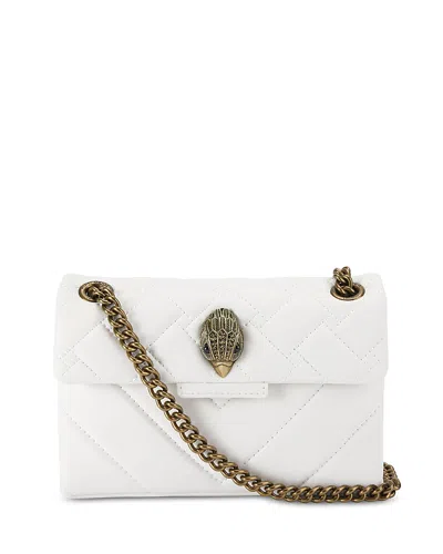 Kurt Geiger Mini Leather Kensington Bag In White