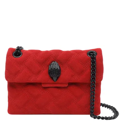 Kurt Geiger Mini Leather Kensington Crossbody Bag In Red
