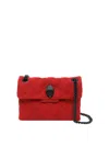 Kurt Geiger Kensington Quilted Leather Cross Body Bag In Red