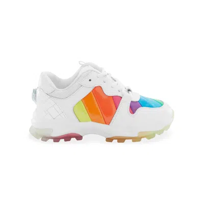 Kurt Geiger Mini Lettie Eagle Sneaker - Big Kid In White