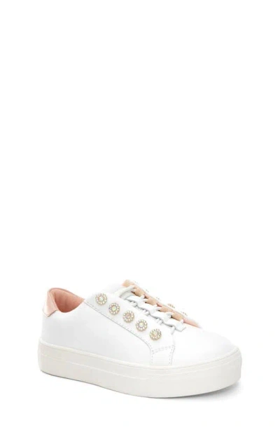 Kurt Geiger Girls' Mini Liviah Platform Sneakers - Toddler, Little Kid, Big Kid In White