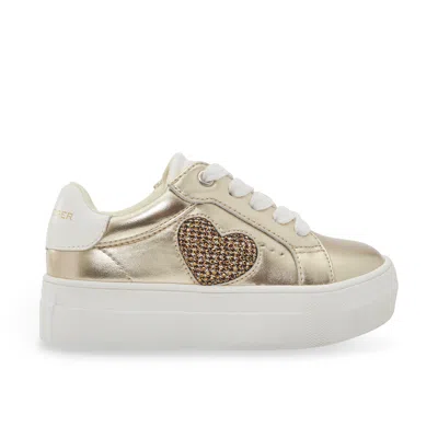 Kurt Geiger Mini Luckson Heart Sneaker - Little Kid In Gold