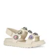 Kurt Geiger Mini Orson Crystal Sandals In Pink