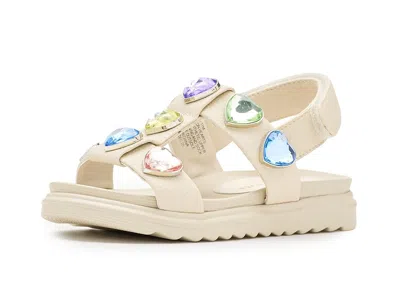 Kurt Geiger Mini Orson Hearts (little Kid/big Kid) Girls Shoes Bone : 2 Little Kid M In White