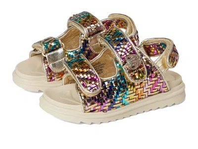 KURT GEIGER MINI ORSON (LITTLE KID/BIG KID) GIRLS SHOES GOLD : 1 LITTLE KID M, TEXTILE