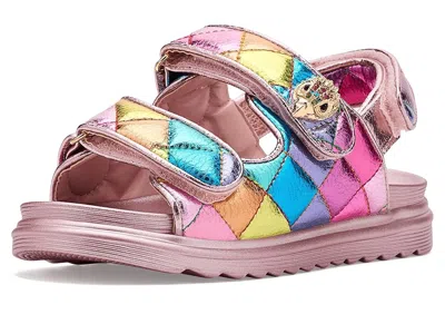 Kurt Geiger Mini Orson (little Kid/big Kid) Girls Shoes Rainbow : 4 Big Kid M, Textile In Multi