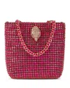 Kurt Geiger London Mini Crystal Embellished Party Tote In Pink