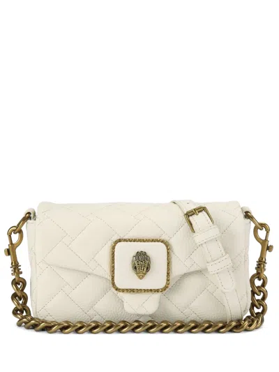 Kurt Geiger Mini Pimlico Quilted Eagle-head Shoulder Bag In White