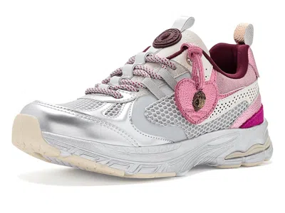 Kurt Geiger Mini Runner (little Kid/big Kid) Girl's Shoes Pink/silver: 5 Big Kid M In Gray