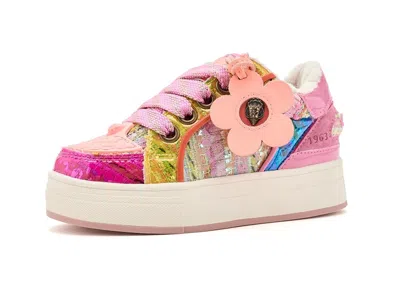 Kurt Geiger Mini Southbank Tag (little Kid/big Kid) Girl's Shoes Pink Multi: 4 Big Kid M