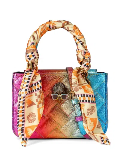 Kurt Geiger Mini Square Kensington Quilted Tote Bag In Multi