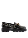 Kurt Geiger Mansion Stud-embellished Buckle Loafers In Multi