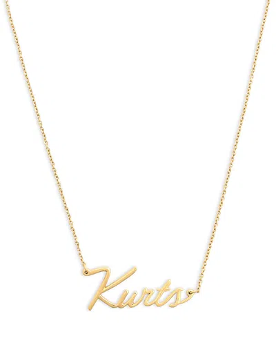 Kurt Geiger Motel Kurts Necklace, 16-17 In Gold