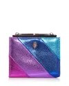 Kurt Geiger Multi Stripe Leather Wallet In Multi