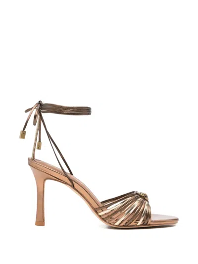 Kurt Geiger Multi-strap Tie-fastening Sandals In Brown