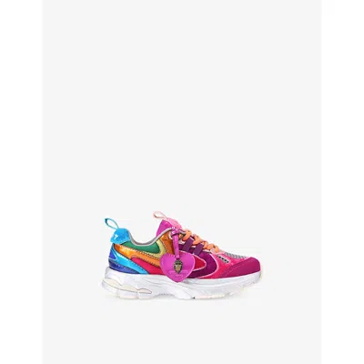Kurt Geiger Mult/other Kids' Mini Kurt Woven Trainers Eur 33 / 1 Uk In Multi