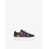 Kurt Geiger Mult/other Kids' Mini Laney Charm Leather Trainers Eur 30 / 12 Uk In Multi