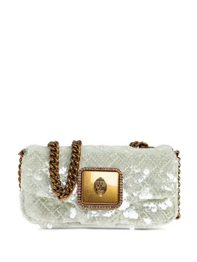 Kurt Geiger Nano Long Pimlico Shoulder Bag In Green