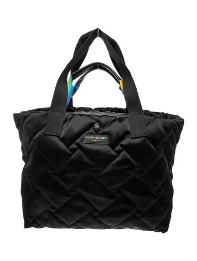 Pre-owned Kurt Geiger Nylon Tote In Black