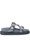 Kurt Geiger London Orson Crytstal Sandalwood In Blue