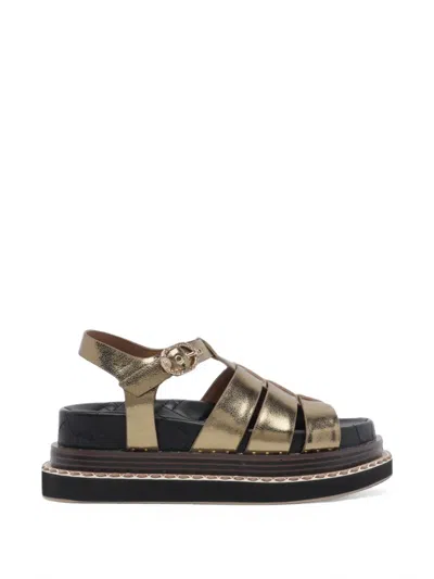 Kurt Geiger London Heeled Sandal Woman Color Bronze In Gold