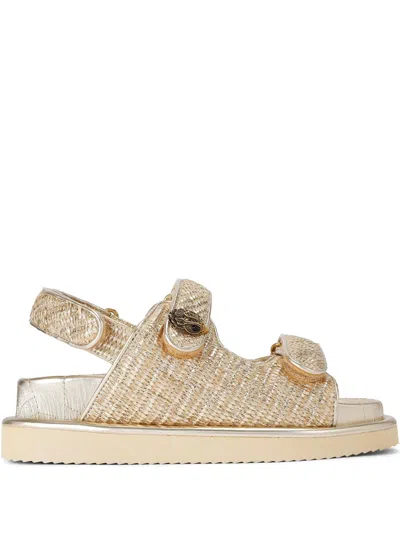 Kurt Geiger Orson Sandals In Gold Comb