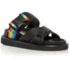 Kurt Geiger Orson Womens Slip On Outdoors Slide Sandals In Black