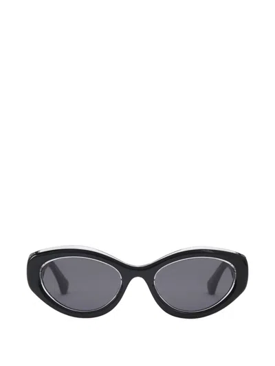 Kurt Geiger Oval-frame Sunglasses In Gray