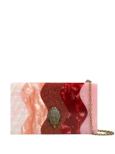 Kurt Geiger Party Box Wavy Clutch Bag In Multi