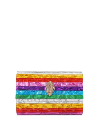 Kurt Geiger Party Eagle Clutch Bag In Blue