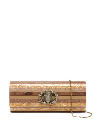 Kurt Geiger Party Eagle Clutch Bag In Neutral