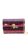 Kurt Geiger Party Eagle Clutch Bag In Pink