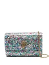 Kurt Geiger Party Eagle Clutch Bag In Silver