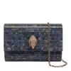 Kurt Geiger Party Eagle Clutch Bag In Blue