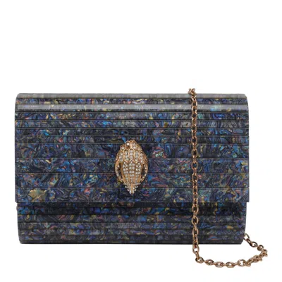 Kurt Geiger Party Eagle Clutch In Blue