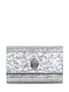Kurt Geiger London Party Eagle Silver Clutch Bag In Silver