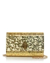 Kurt Geiger Party Eagle Drench Clutch In Gold