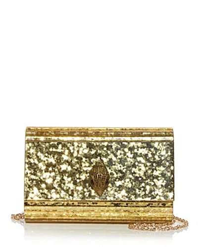 Kurt Geiger Party Eagle Drench Clutch In Gold