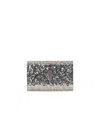 Kurt Geiger London Party Eagle Silver Clutch Bag In Silver