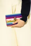 Kurt Geiger London Party Eagle Drench Clutch In Multi