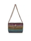 Kurt Geiger Rhinestone-embellished Chain Shoulder Bag In Multi