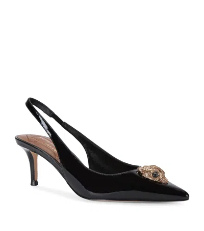 Kurt Geiger Patent Leather Belgravia Slingback Pumps In Black